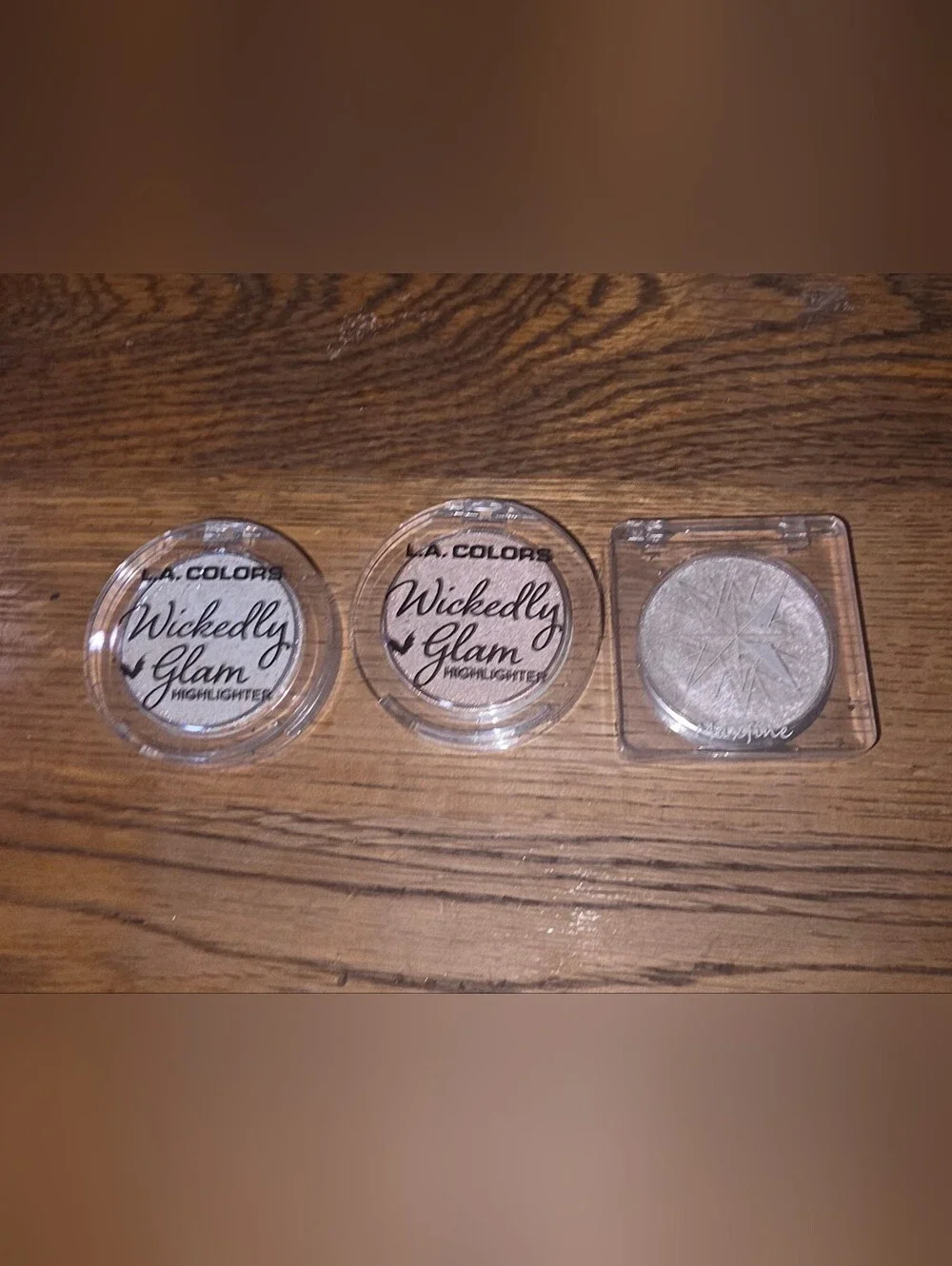 L.A. Colors Wickedly Glam Highlighters (Eye Toppers) & Maxfine Eye Topper Bundle